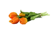 Konstblomma Tulpan Orange 5-pack